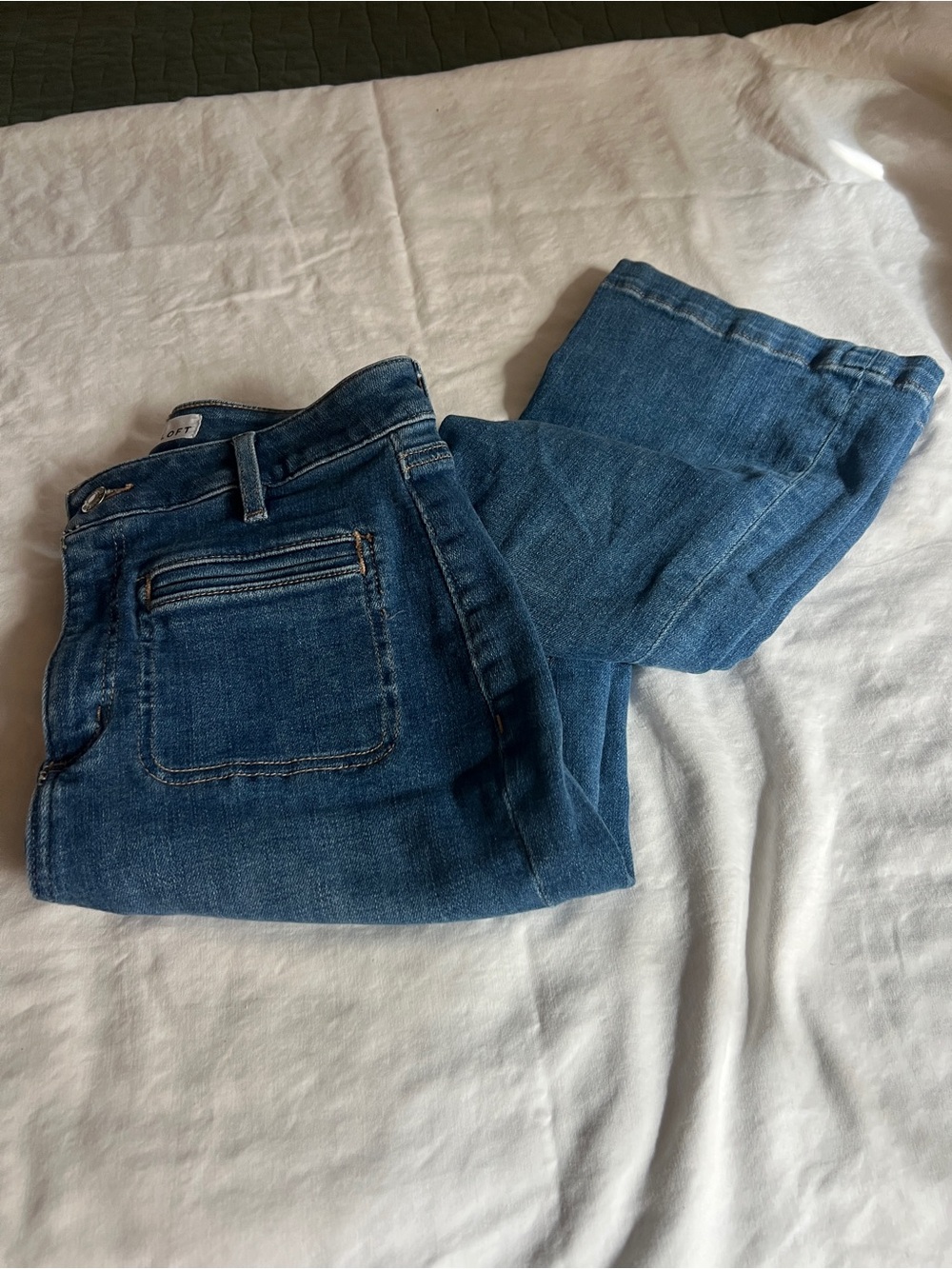 LOFT Blue Straight Leg Denim Jeans